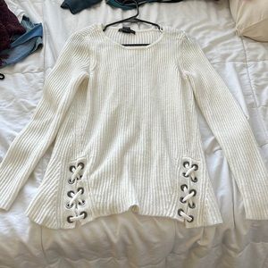 White sweater, size S